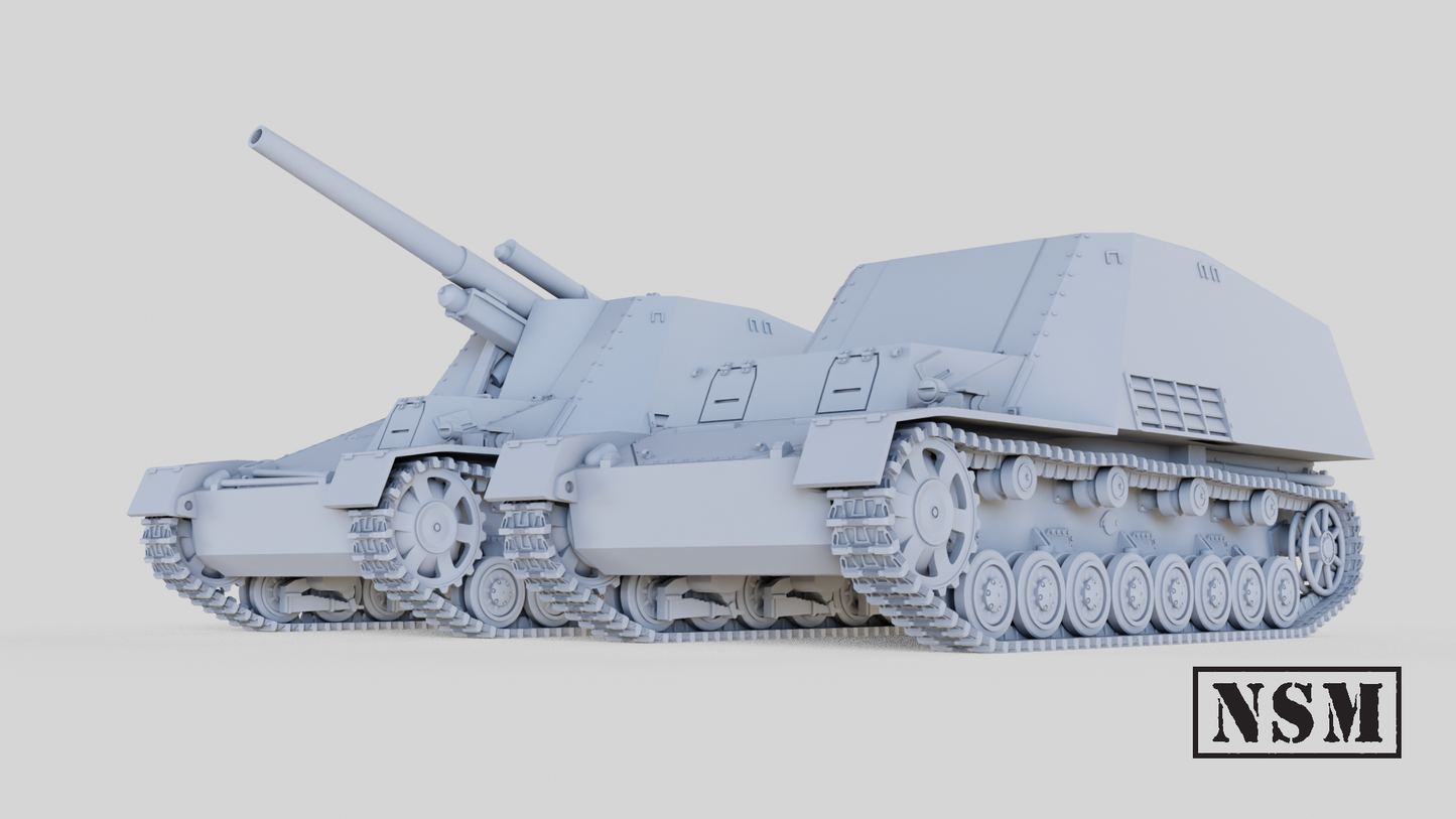 Hummel SPG and Ammunition Carrier