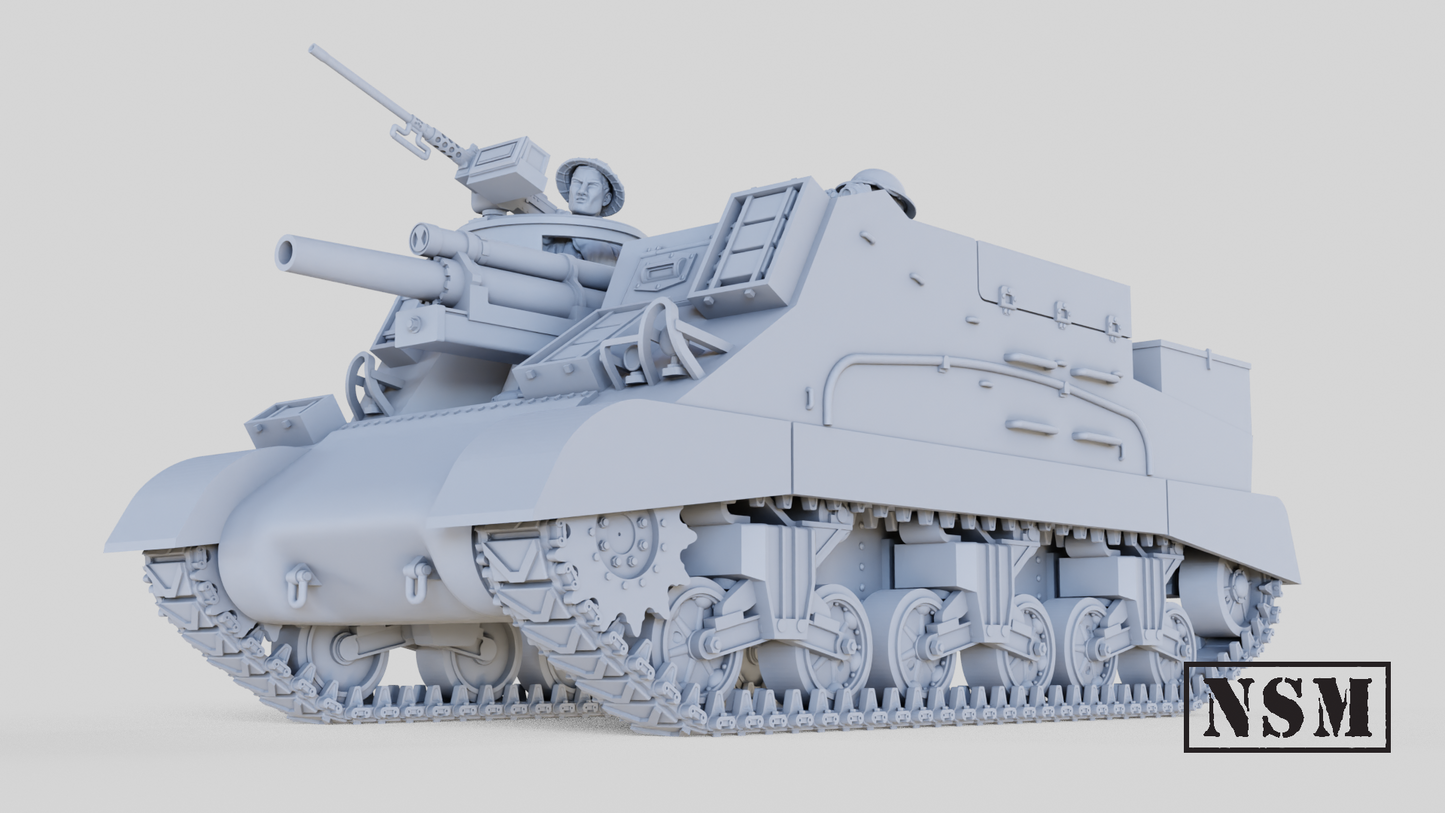 British Army M7 Priest - Late Production