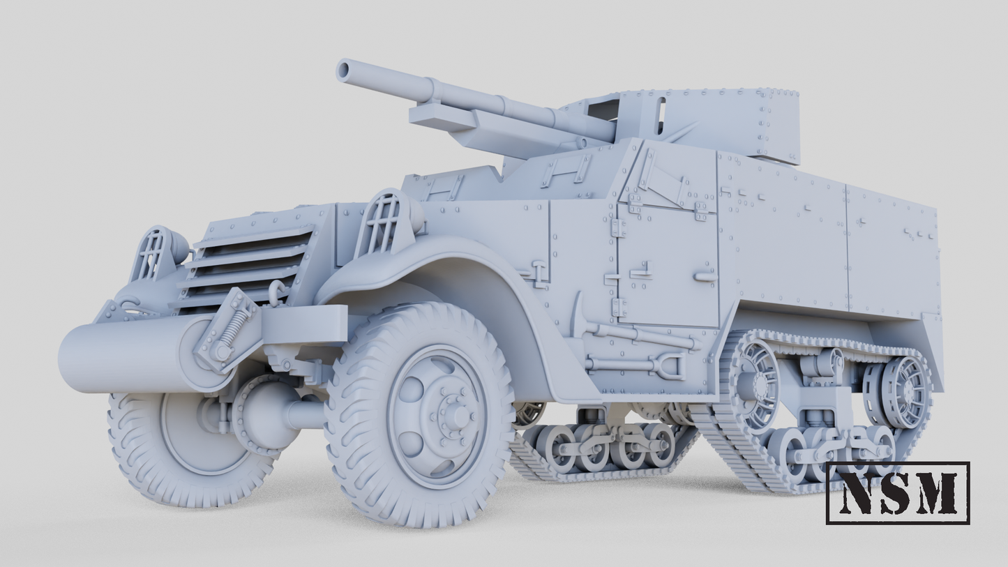 M3 75mm GMC Halftrack with Option for T12