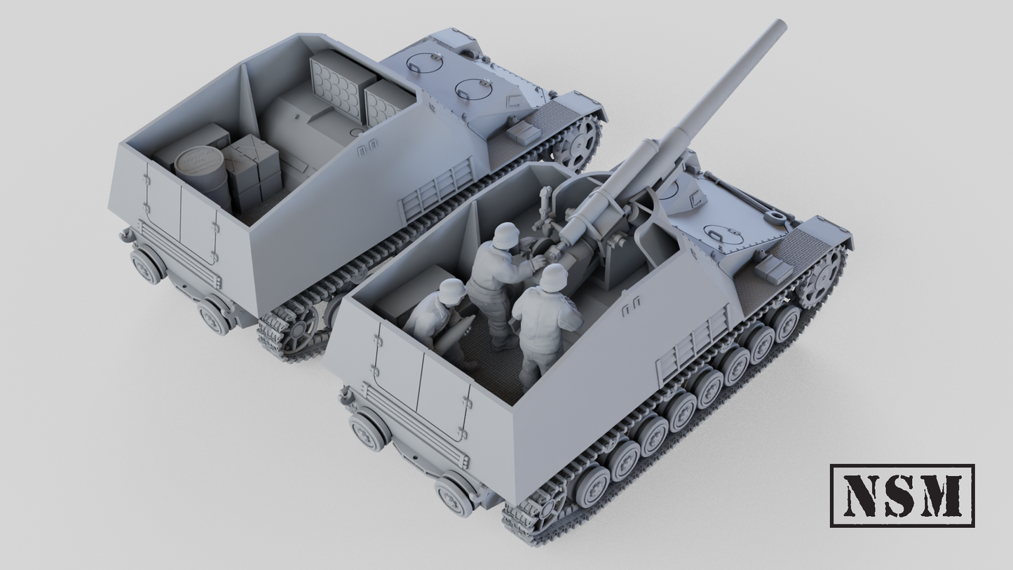 Hummel SPG and Ammunition Carrier
