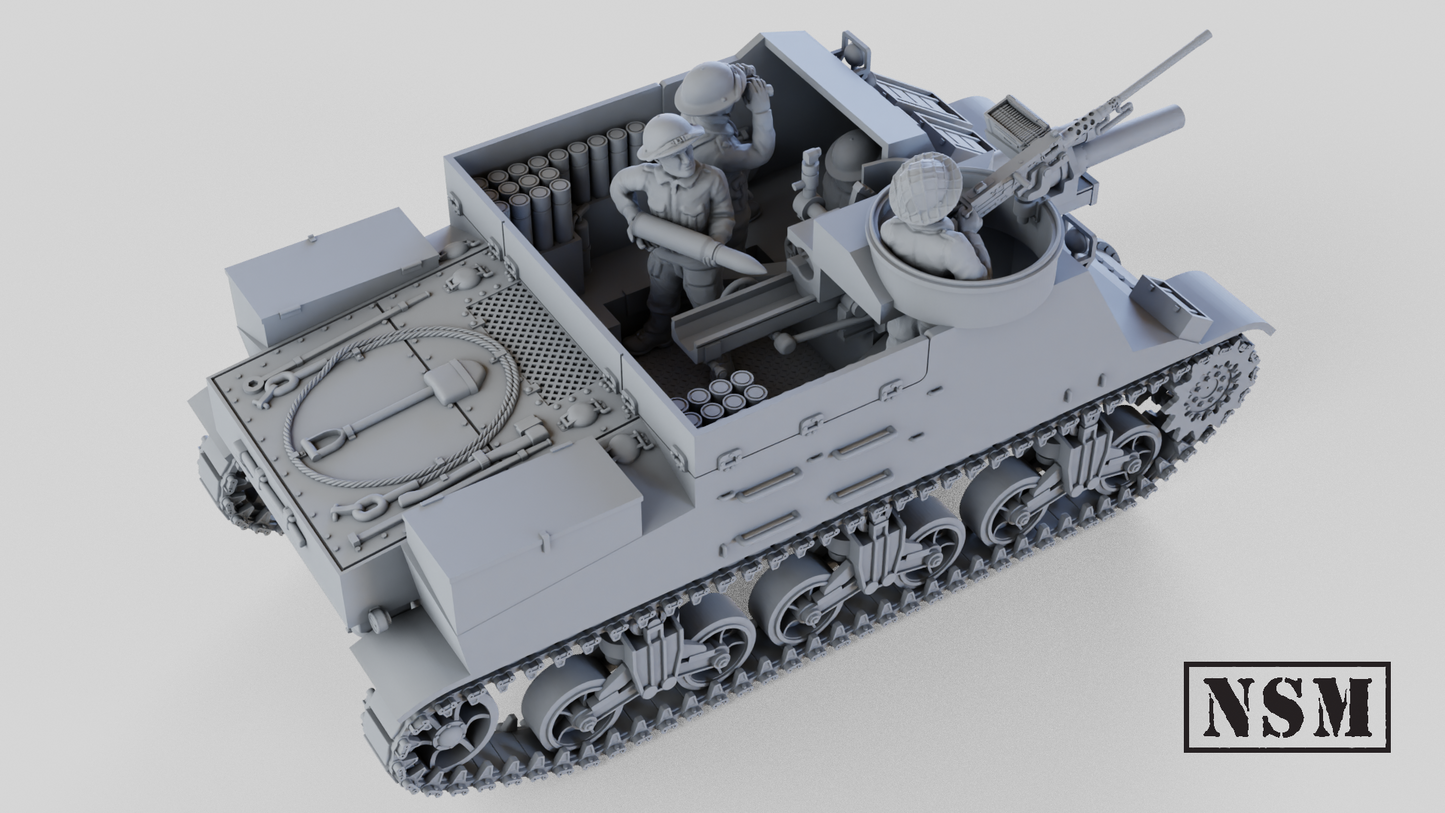 British Army M7 Priest - Early and Mid Production