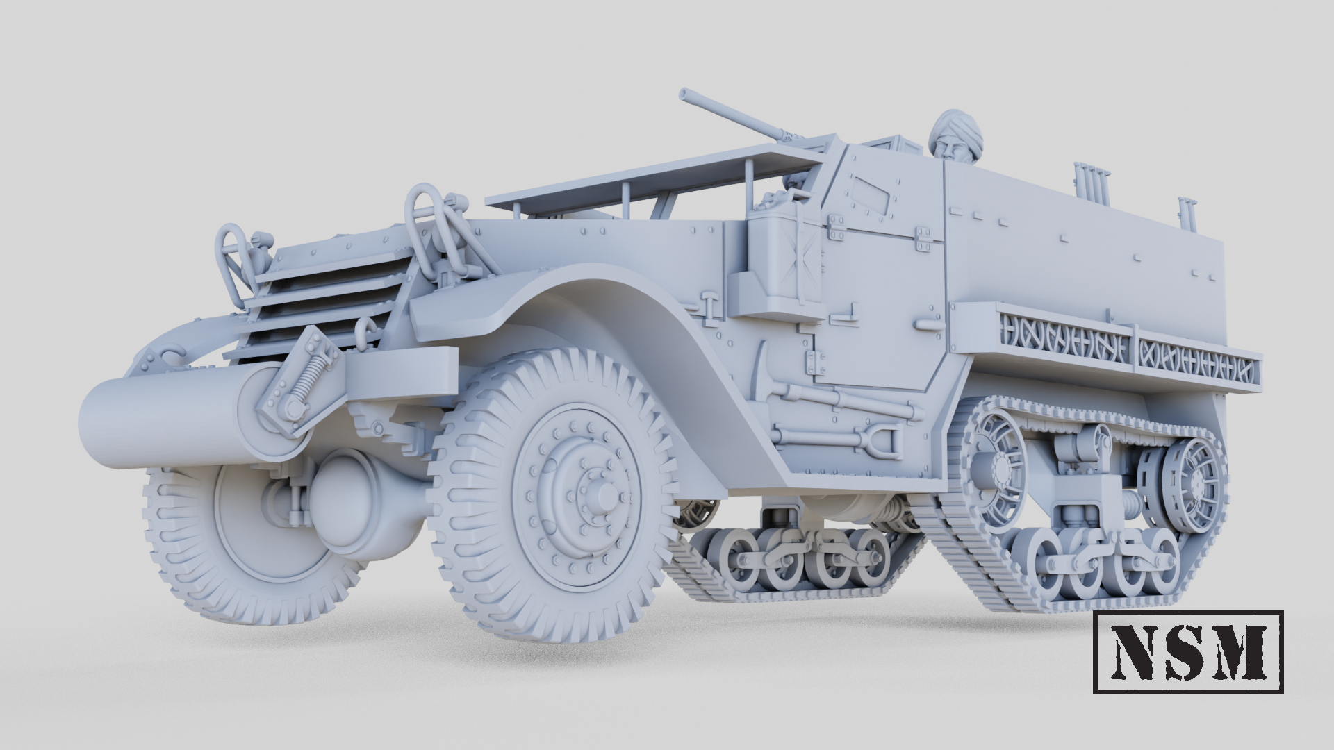 M5 Halftrack British 8th Army With Optional Sikh Crew Night Sky M5 Halftrack British 8th Army With Optional Sikh Crew Night Sky