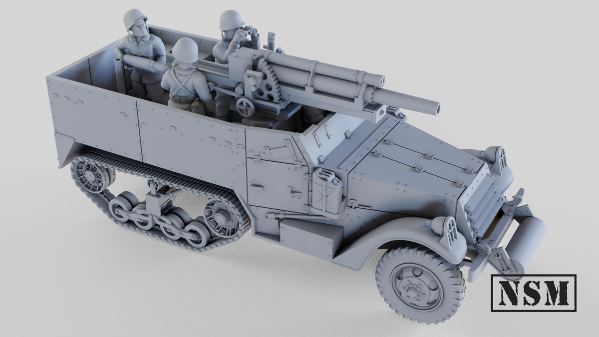 T19 Rva T19 HMC 105mm Halftrack – Night Sky Miniatures