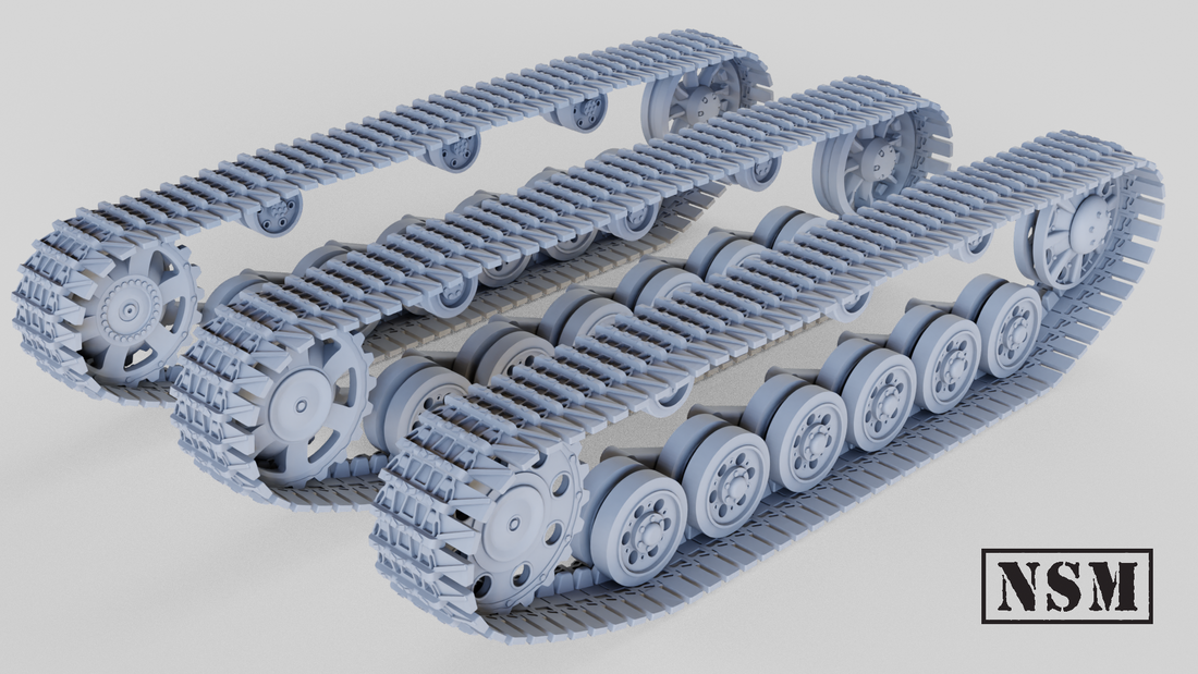 Winterketten Tracks for Panzer III and Stug III – Night Sky Miniatures