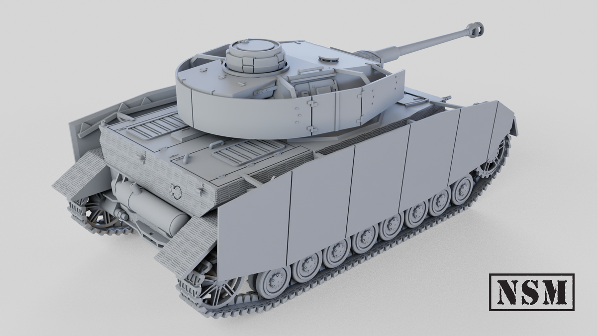 Panzer Iv H Rear Panzer IV Ausf H with Zimmerit – Night Sky Miniatures